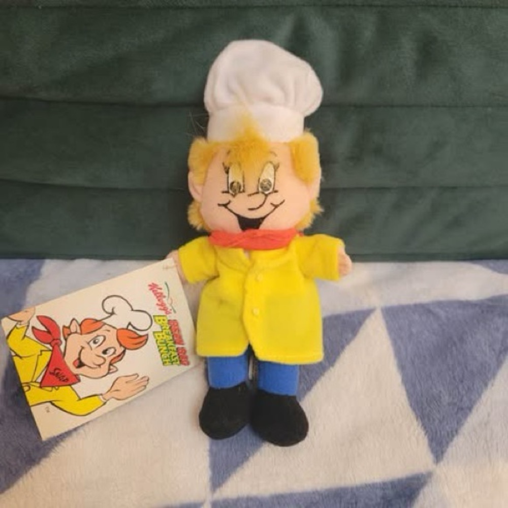 KELLOGG'S SNAP PLUSH FIGURE 1997 NWT BEAN BAG BREAKFAST BUNCH RICE KRISPIES NOS.